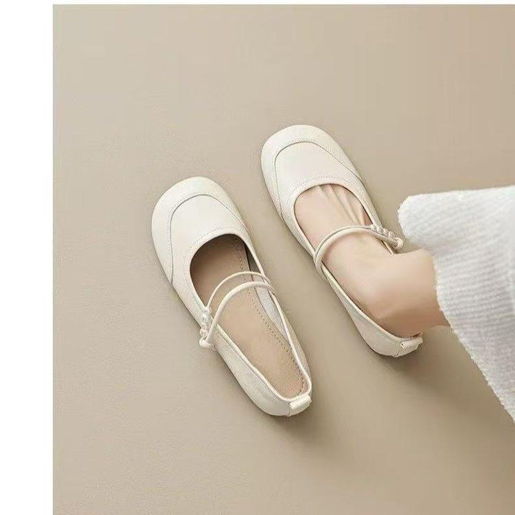 

Soft-soled non-slip shallow mouth single shoes women s 2025 autumn new flat-soled French soft-soled Mary Jane fashion evening shoes women 35