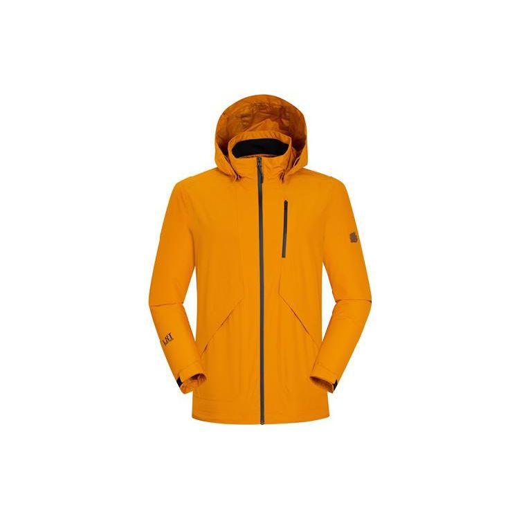 Adidas Outdoor Sports Hooded Jacket Men Outerwear Orange Yellow GQ2397