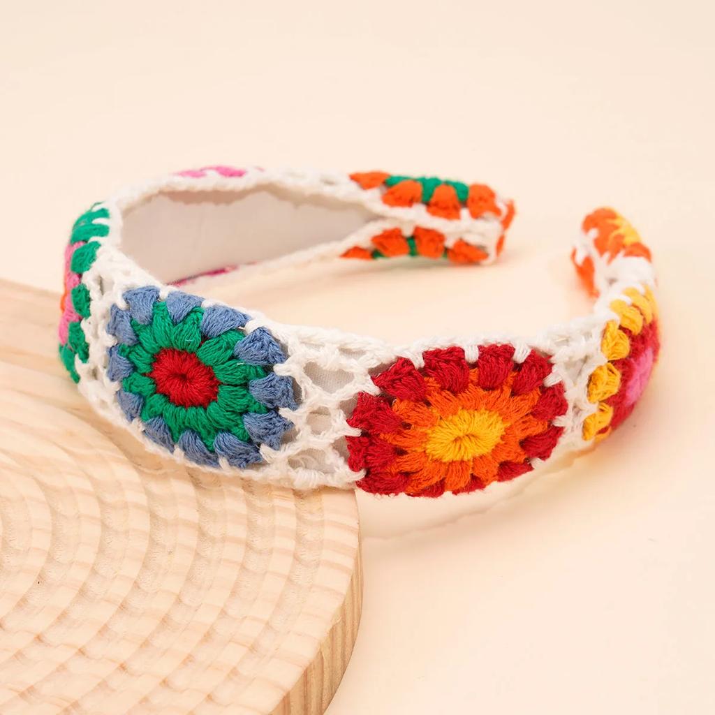 NEW Knitted Headband Bohemian Style Summer Seaside Vacation Handmade Head Band Hair Accessories for Women Girls