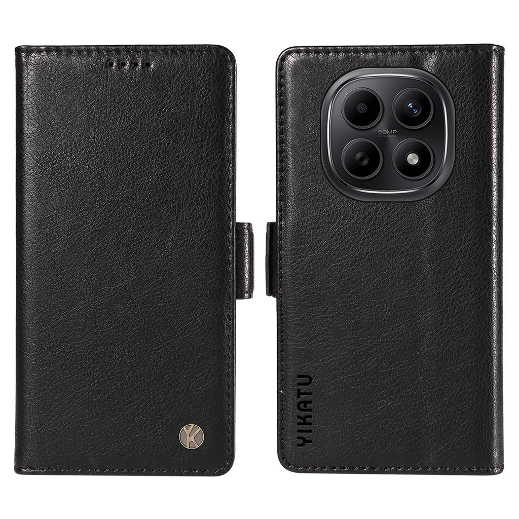 For Xiaomi Poco M8 5G/Redmi Note 15 5G (Global)/15 4G (Global) Case YIKATU YK-007 Litchi Texture PU Leather Wallet Phone Cover