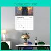 Cat 2025 Cosmic Calendar Fashion Spiral Living Room Wall Calendar Decoration