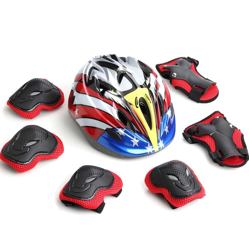 Roller Skating Protective Gear Thickened Set Adult and Children Knee Pads Men and Women Skateboarding the Skating Shoes Skating Balance Bike Helmet