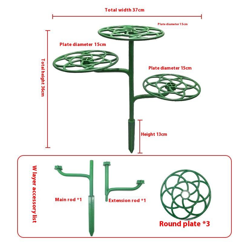 

2/3-ярусная подставка для поддержки цветов подсолнуха, стойка для поддержки растений для лазания и прививки