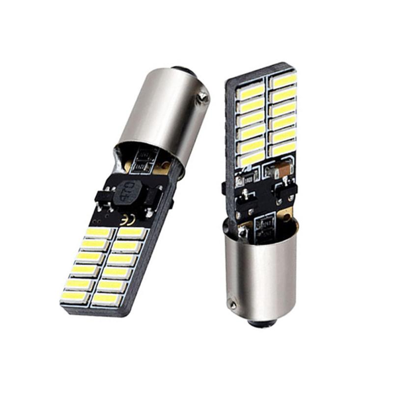 1 Pair Car Led Highlight BA9S-4014-24SMD Width Light Reading Lamp Indoor Modified License Plate