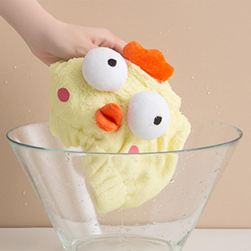 Hair Drying Caps Ultra Absorbent Microfiber Shower Wrap Towels Soft Cute Cartoon Quick Drying Bath