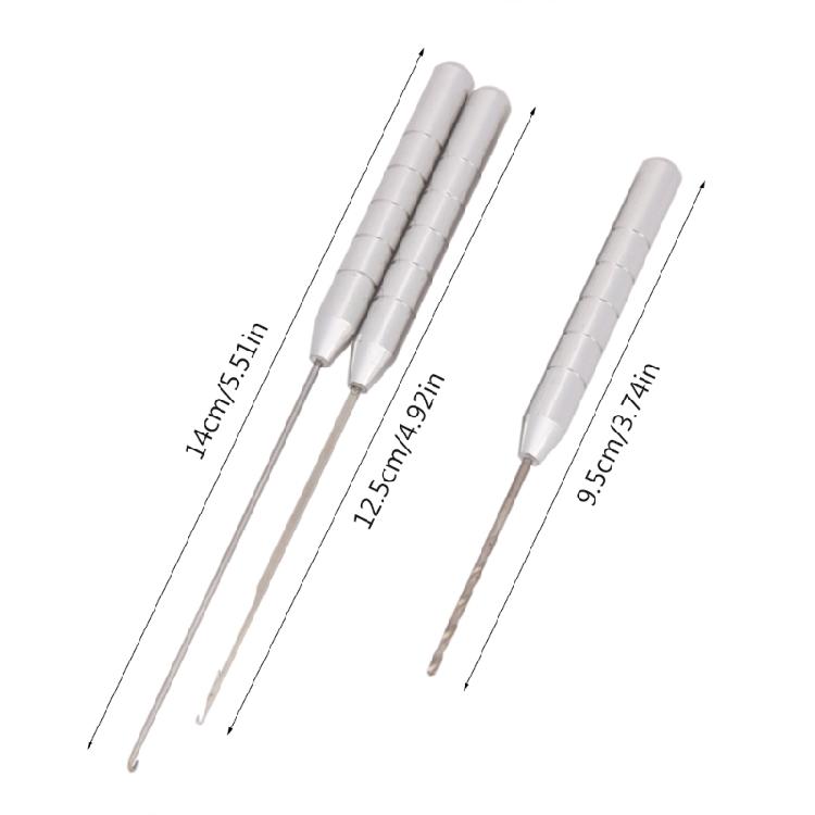 3 in1 Fishing Baits Needle Fish Drill Splicing Hook Baits Making Fishing Tool