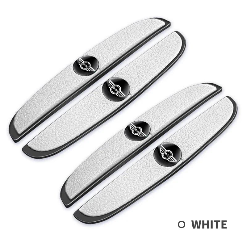 4PCS Car Door Edge Anti-collision Protector Bar Stickers For MINI Cooper JCW Countryman Clubman Cabrio Paceman Coupe Roadster