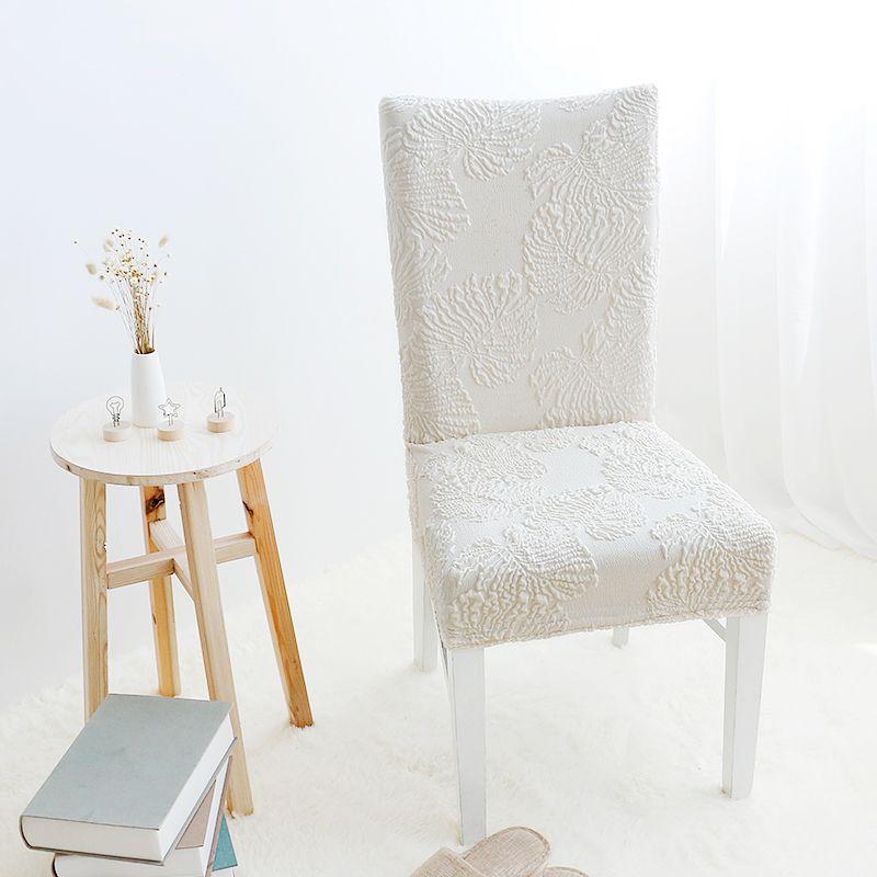 

Table and Hair Covers Cover One-Piece Universal Chair Cover Fabric Chair Cover Chair Cover Chair Cushion Integrated Waterproof Thickened Seat Cover White