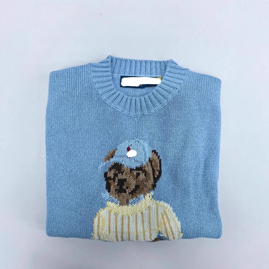 Premium Women's Cotton Heavy-Duty Little Bear Sweater for Autumn/Winter 2025
