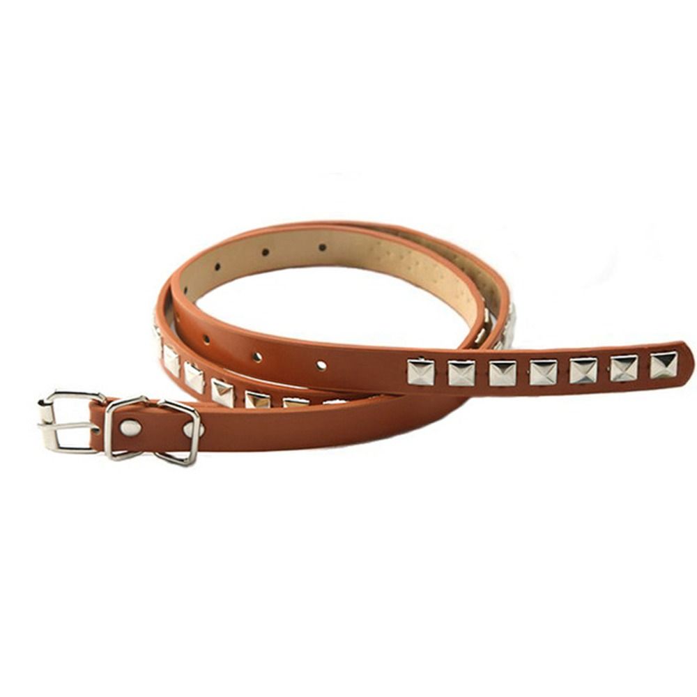 Metal Buckle Dresses Decoration Women Waistband PU Leather Waist Strap Rivet Waist Belts