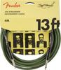 Fender Shielded Cable Strummer Pro 13' Instrument Cable, Drab Green