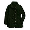 Women's Solid Color Stand-Up Collar Pleated Cotton Long Sleeve Button-Up Jacket