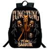 Funny Italian Brainrot Printed Backpack for Boys Girls Cappuccino Assassino Schoolbag Kids Bookbag Italian Brainrot Bags Mochila