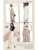 Autumn 2024 Korean High-Waist Wide-Leg Casual Pants for Women