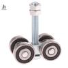 1PC Steel Bearing Pulley Hanging Wheel Parts  Door Rollers 4 Wheel Trolley Assembly Roller Hanging Sliding Track Wheel