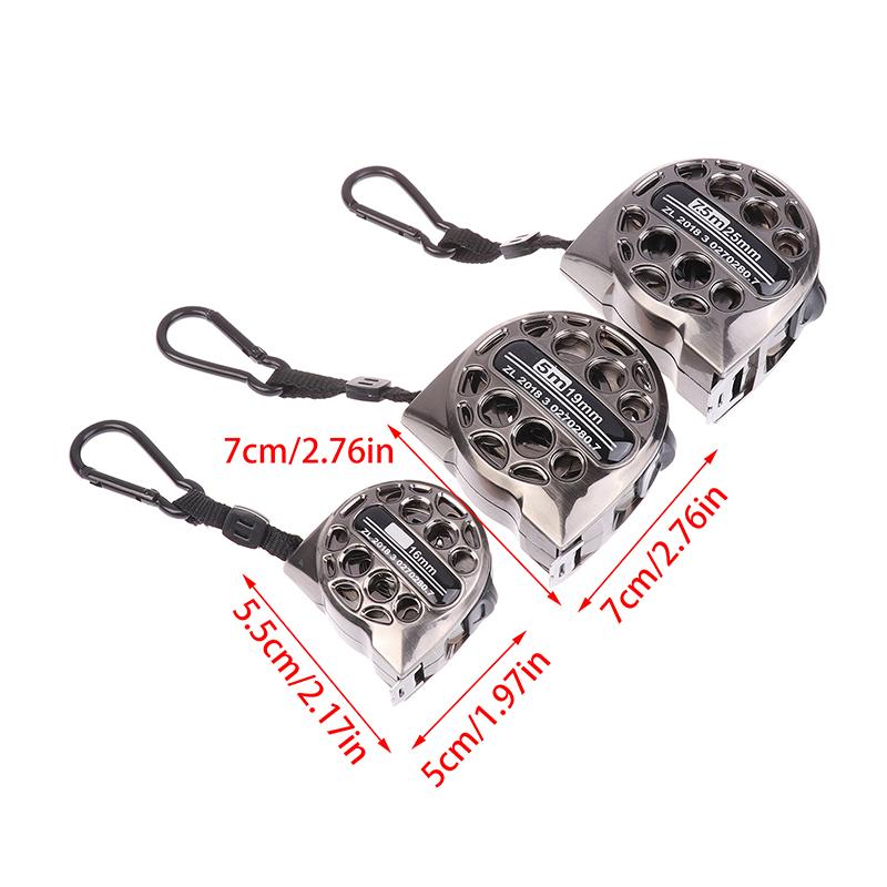 3/5/7.5M Metric Tape Measure Stainless Steel Anti-Corrosion Retractable Metric Ruler Hollow Design Woodworking Measuring Tool