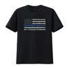 Womens Thin Blue Line American Flag T Shirt Law Enforcement Leo Vintage Washed Unisex Designer Clothes Graphic Comfortable