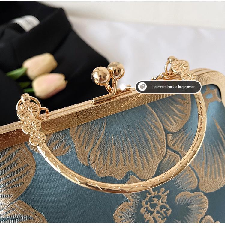 2026 Hochwertige Mode-Schultertasche mit Perlenkette für Qipao- und Hanfu-Stile