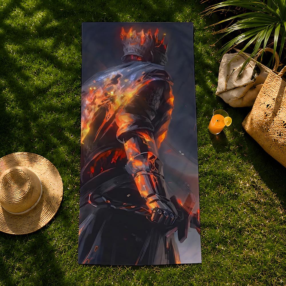 Game D-Dark S-Souls Towel Beach Towel, Quick Drying Absorbent Bath Towel For Swim,Gym,Camping,Outdoor Hot