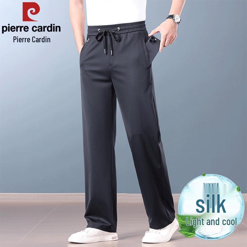 Pierre Cardin Men's Breathable Elastic Straight-Leg Casual Pants