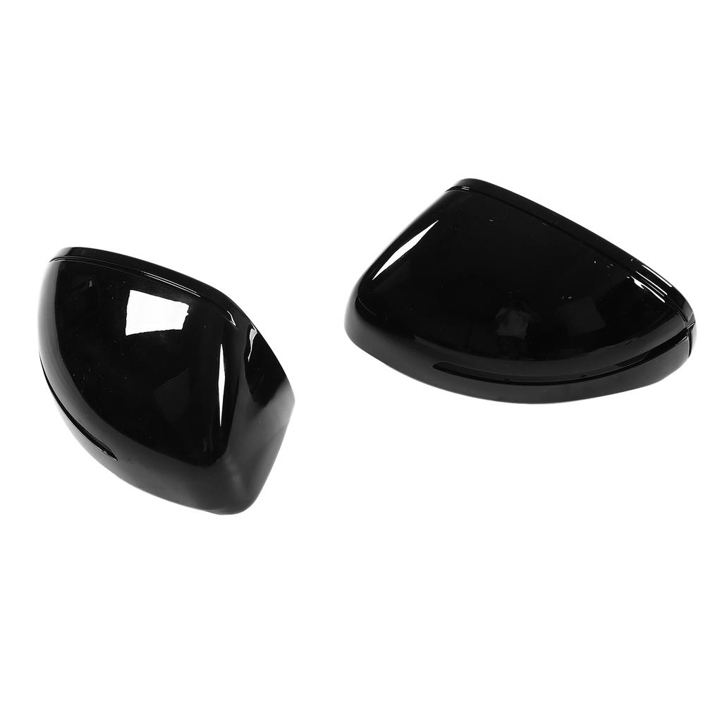 2pcs Left Right Rearview Mirror Cover Trim Gloss Black Side Wing Mirror Caps Replacement for TT TTS TTRS MK2 R8