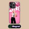 Avril Lavigne Glass MagSafe Mobile Phone Case for iPhone 17 16 15 14 13 12 11 Air Pro Max Plus Mini Colorful Cover