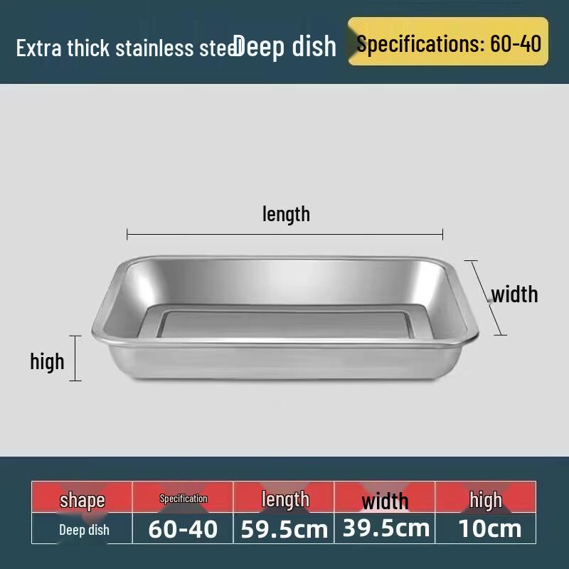 Stainless Steel Rectangular Multipurpose Tray