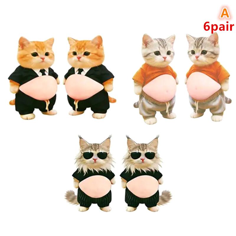 New 3D Cute Puppy Kitten Sticker Squeezable Shiba Inu Phone Case Decoration Children's Birthday Party Favor Festival Supplies