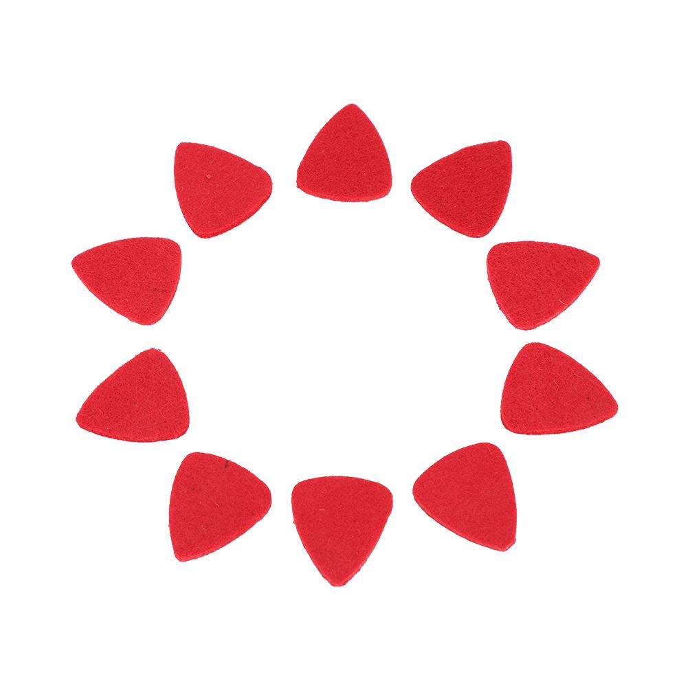 10Pcs High Quality Wool Felt Picks Plectrums for Ukulele Instrument Accessory