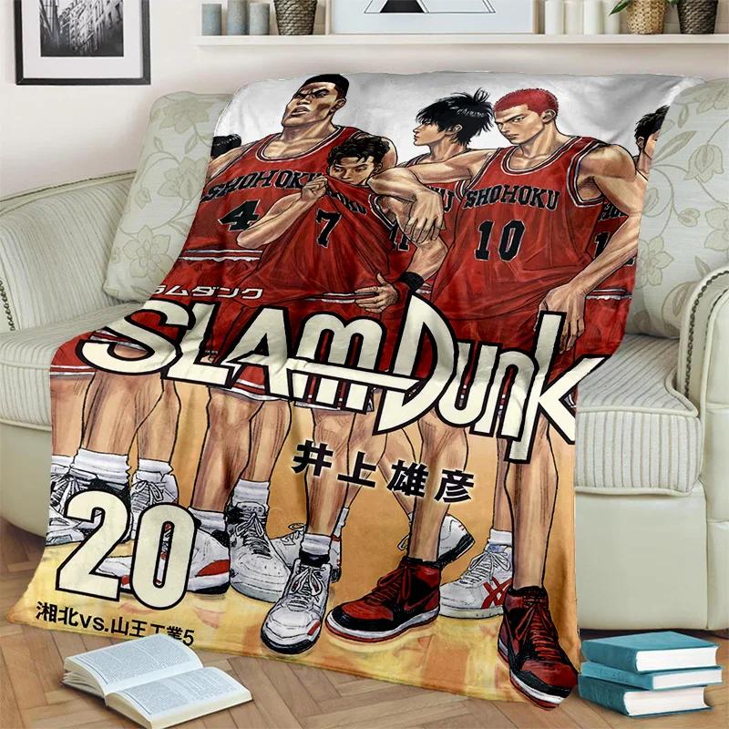 Basketball Anime Slam Dunk Cartoon Blanket,Soft Throw Blanket for Home Bedroom Bed Sofa Picnic Travel Office Cover Blanket Kids