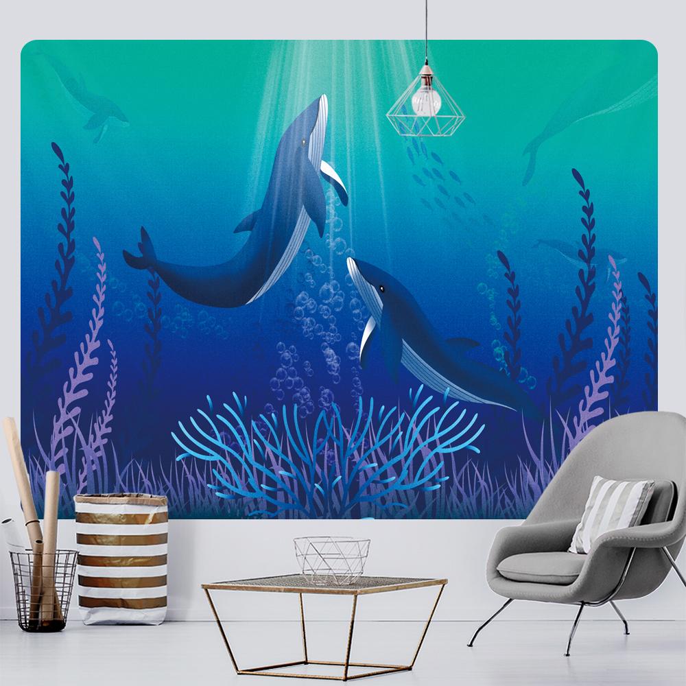 

Отделение лечения девушки-кита, украшение для дома, гобелен, хиппи, богемный настенный гобелен для спальни 100x75cm