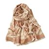 Autumn and winter leaf print imitation cashmere scarf female literary and fresh student commuting thickened warm shawl