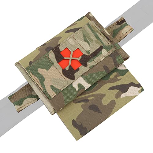 PHOENIX IKKI Removable Inner Bag with Tourniquet Storage Pouch, Molle Compatible, First Aid, Tactical Medical Pouch, Medical Bag, Emergency Pouch, CP