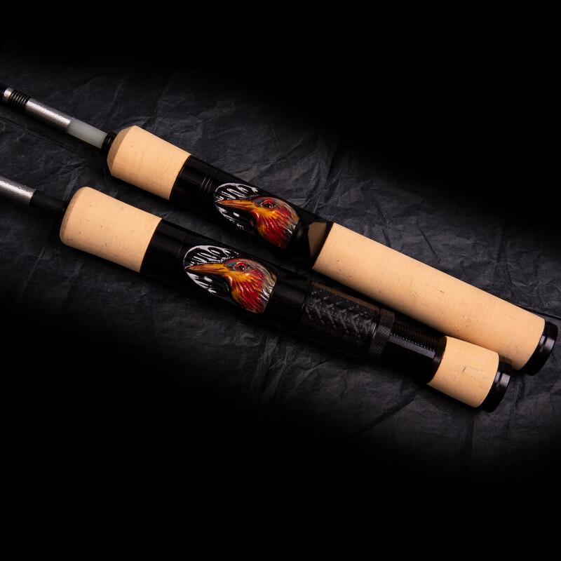 Oeny Portable 4-Section Fiberglass Micro Lure Spinning Rod