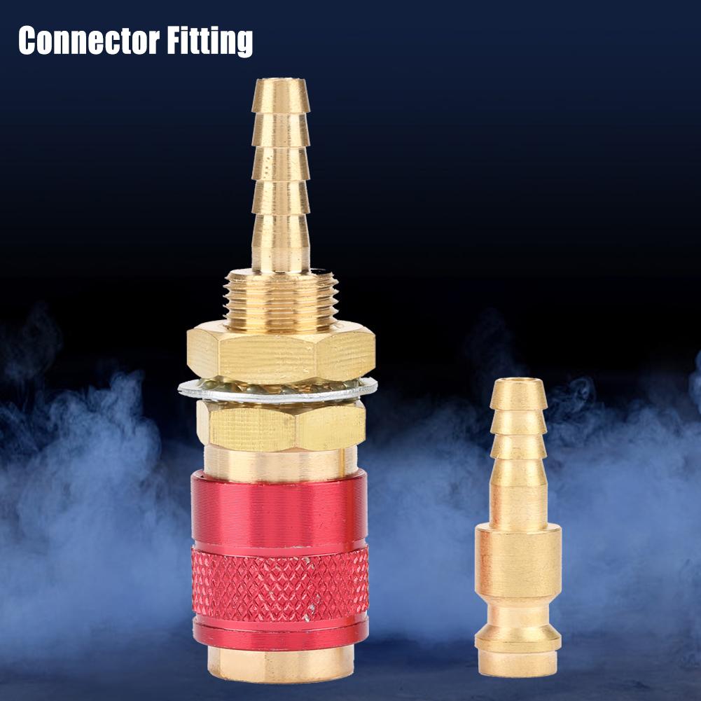 M6 Gas & Water Quick Connector for MIG TIG Welder Torch Fitting For Welding Torch Red