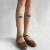 English Letters Calf Socks High Tube Knitted Stocking Fashion Knee-high Socks  Winter