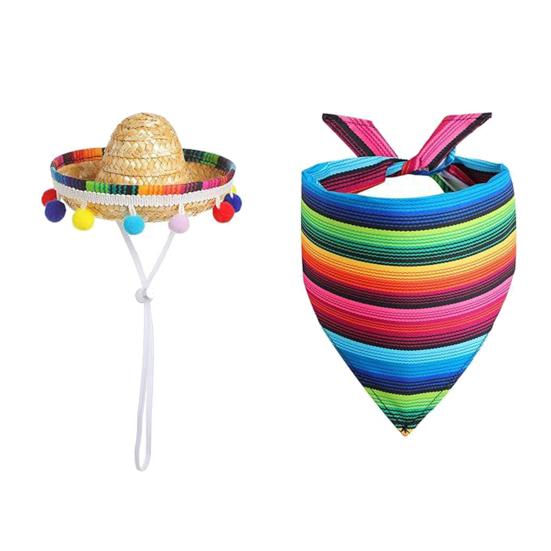 

Набор нарядов мексиканского гуся для статуи гуся на лужайке мексиканское сомбреро и