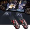LED Car Door Welcome Light Projector Laser Logo Ghost Lamps For Benz W222 S Class S63 Amg 2014- 2018 2019 2020 2021 Accessories LV3