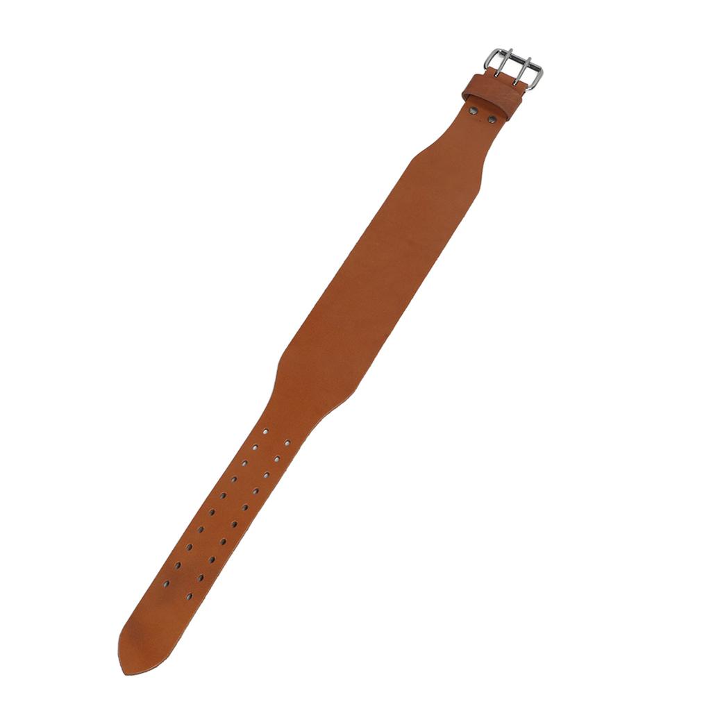 Weightlifting Belt 1 Layer Leather Double Prong Power Lifting Back Support Men Women Strength