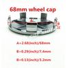 Autocollant Voiture Ford 4pcs 3D pour ford 56mm 60mm 68mm Emblème Voiture Cache-moyeu de roue Autocollant de cache Insigne styling auto Accesso