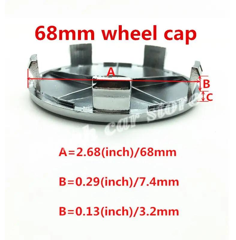 Autocollant Voiture Ford 4pcs 3D pour ford 56mm 60mm 68mm Emblème Voiture Cache-moyeu de roue Autocollant de cache Insigne styling auto Accesso