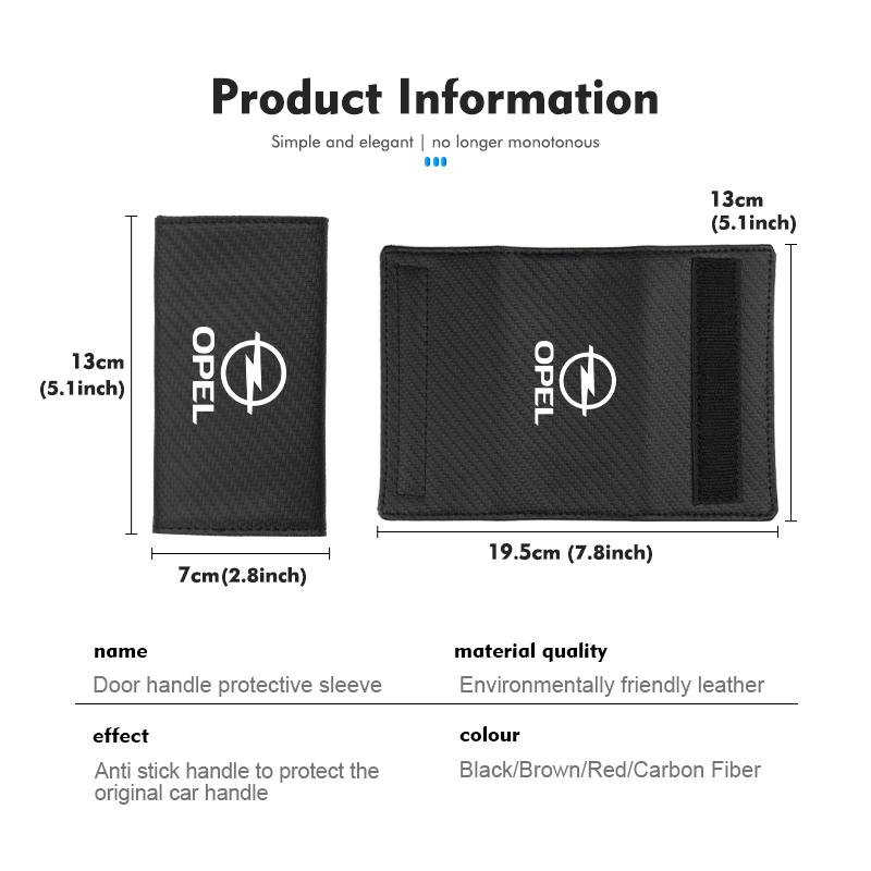 Bil Innerdörrhandtag Draghandtag Trimskydd Bilinteriörtillbehör För Opel Vectra Zafira Meriva Mokka Grandland Vivaro Antara