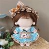 Lolita Dienstmädchen Kleidung Puppenkleidung Mehrfarbig Puppenkopfbedeckung Kleid Set Baumwolle Stoffpuppe