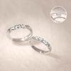 Couple Ring Cartoon Cat Fish Dog Bone Graffiti Design Matte Wavy Edge Textured Surface Finger Ring Non-Oxidizing Jewelry Gift