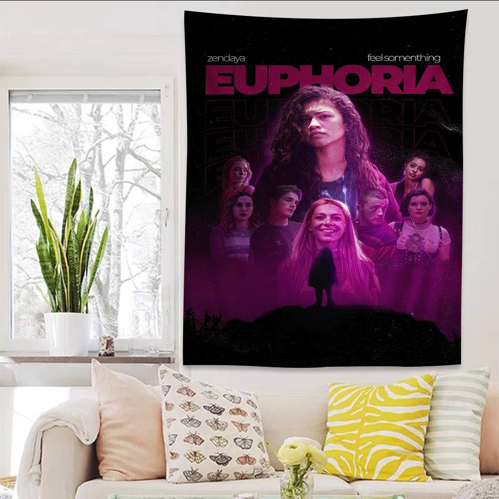 E-Euphoria TV Show DIY Wall Tapestry For Living Room Home Dorm Decor Wall Art Decor
