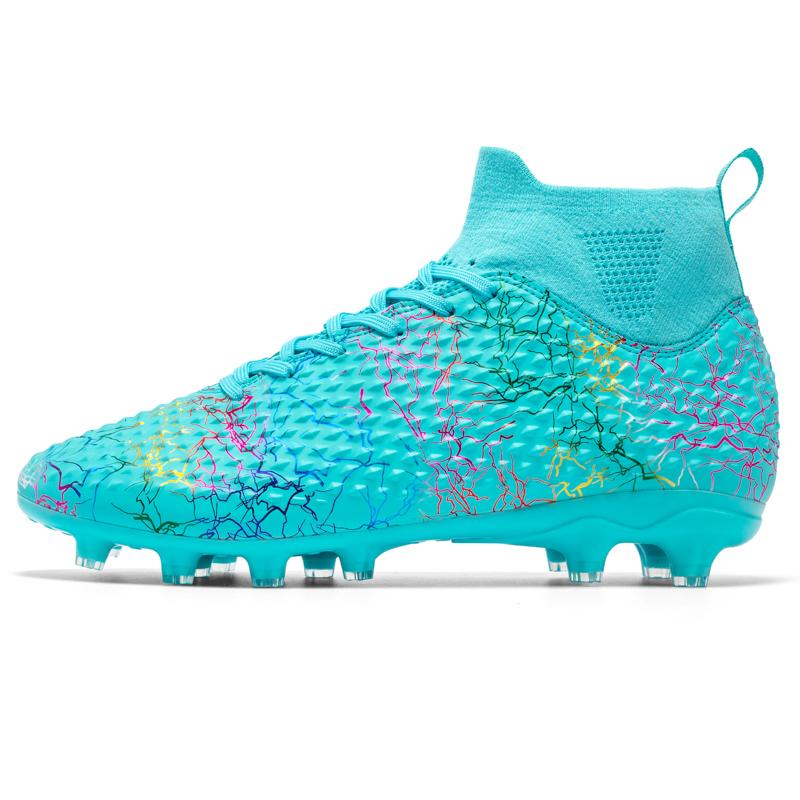 Fußballschuhe, hohe Qualität, große Größe, hochelastische Sockenmündung, Kunstrasen-Spikes, Fußballtrainingsstiefel, Kinder-Fußballstiefel