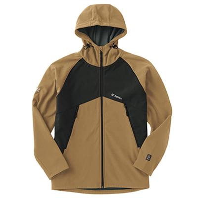 TULTEX Windbreaker Mountain Parka Jacket Windproof Cold Protection Fleece Outdoor Walking Running X [EVERSOUL] Men's (Beige Black, 3L)