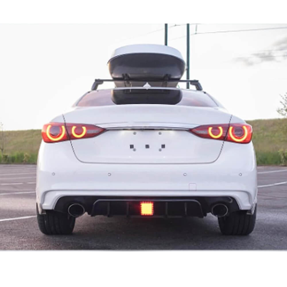 Диффузор заднего бампера V1 (для Q50 Base/Sport 2018-2023, Карбон) для Infiniti Q50/Q60