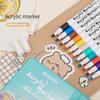 12/60 Colors Acrylic Marker Rock Painting Kit for Kids Children Stone Paint Pens Collection Ceramic Glass Wood DIY Crafts Art Supplies