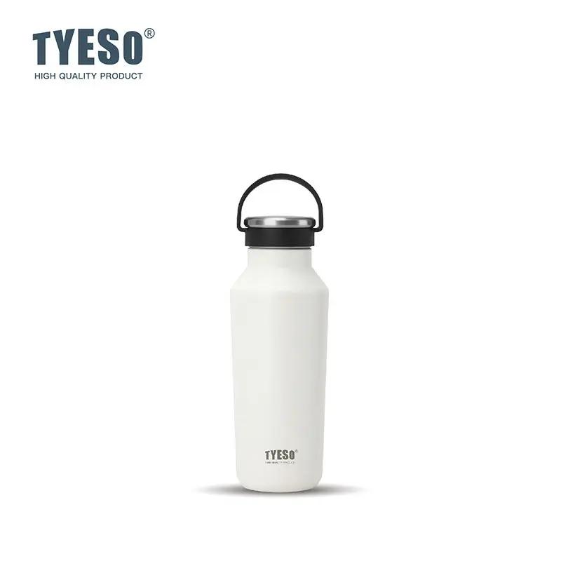 Tyeso 500ML Handle Vacuum Flasks Insulated Durable Leak-Proof for Outdoor Sports Matte Finish Carry Portable Water Bottle Cup
